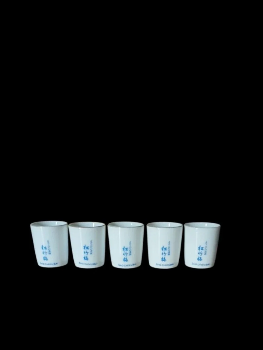 Sho Chiku Bai Ceramic Sake Cups | 5ct